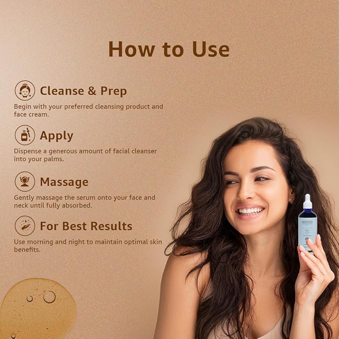 Amsarveda Skin Lifting Serum - Reduces Wrinkles & Nourishes with Aloe Vera, Neem & Mint Extracts, Hydrating Formula for All Skin Types - 30ml (1 oz)