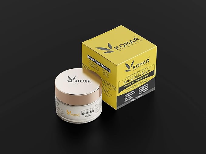 Anti Aging Retinol Night Cream Brightening Complex for Face and Eye with Triple Peptides, Hyaluronic Acid, Vitamin C, E, B3 and B5. 50 gm