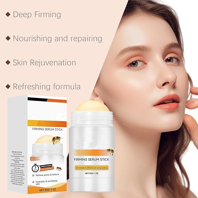 Bee Venom Firming Serum Stick - 30g Bee Venom Body Tightening Cream for Men & Women | Hydrating, Lifting & Restoring Skin Elasticity | Natural Formula for All Skin Types
