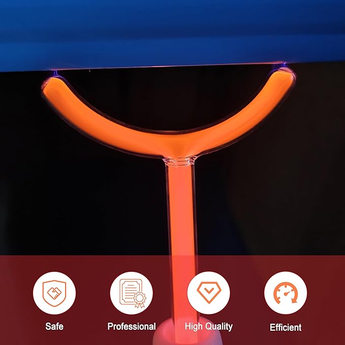 Electrode Wand Glass Tube Handheld Spare Parts Elitzia ETHB01 (Orange Y Shape)