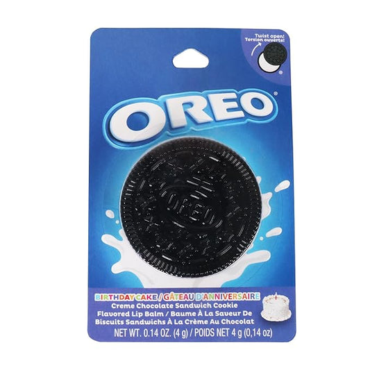 Taste Beauty Oreo Molded Lip Balm, Oreo Cookie Flavored Moisturizing Lip Balm in Cute Oreo Shaped Balm Container, White