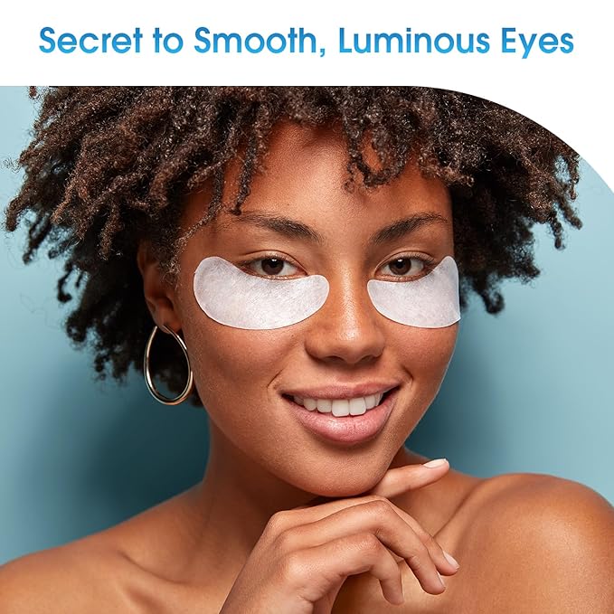 Under Eye Patches with Hyaluronic & Ceramide- Dermatologist Tested Korean Eye Gel Patches for Dark Circles & Puffiness -Illuminating & Wrinkle Reducing Formula for Brighter Eyes -15 Pairs