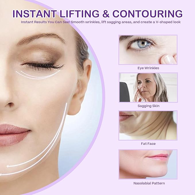 ACADA Anti Wrinkle Patches Reusable Silicone Face Patches for Wrinkles, Facial Wrinkle Patches for Forehead, Eyes, Mouth and Neck(Gel Patches 6pcs)