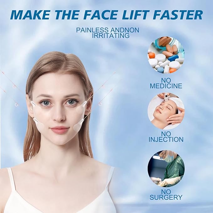 160PCS Invisible Face Lifting Tape ,neck less,eye lift tape,Eye Wrinkles,Neck Tape,Instant Lift, Wrinkle-Free,Creates A vShaped Face，Comfortable and Reusable Anti Aging Solution,Essential for Beauty