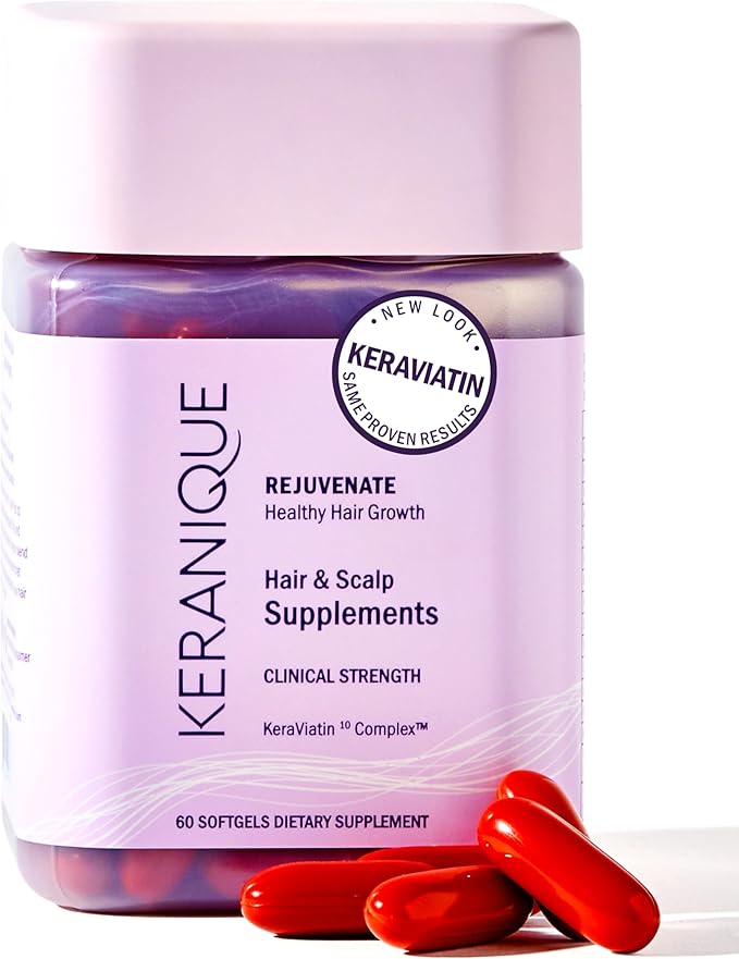 Scalp Support System: Keranique Supplements, Follicle Booster, Serum & Massager