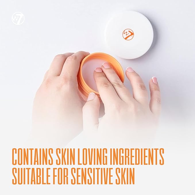 W7 Peachy Clean Face Cleansing Balm - Makeup Remover Melt With Fruit Juice - Clean Oil Free Skin