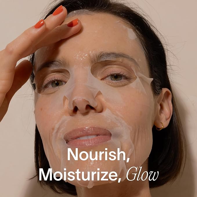 Solawave Hydrating Sheet Mask, Anti Aging Face Mask with Niacinamide, Hydrating Face Mask with Hyaluronic Acid, Moisturizing Face Masks (1 Pack)