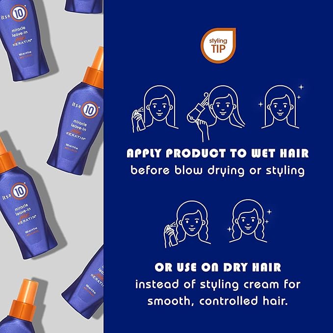 It's a 10 Haircare Miracle Leave-In Plus Keratin, 2 Fl. oz.