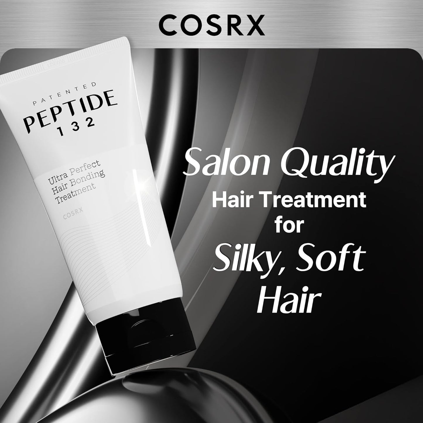 COSRX PEPTIDE 132 Hair Bond Repair Treatment - Deep Conditioner Hair Mask for Damaged, Dry Hair, Repairs Breakage & Split Ends with Collagen & Hyaluronic Acid, For All Hair Types – 4.05 fl oz