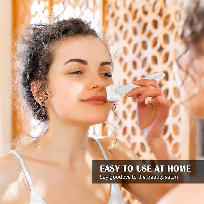 140 Titanium Microneedle Derma Roller,Microneedling Derma Stamp Pen 0.25mm,Derma Stamp for Men Women Home Use