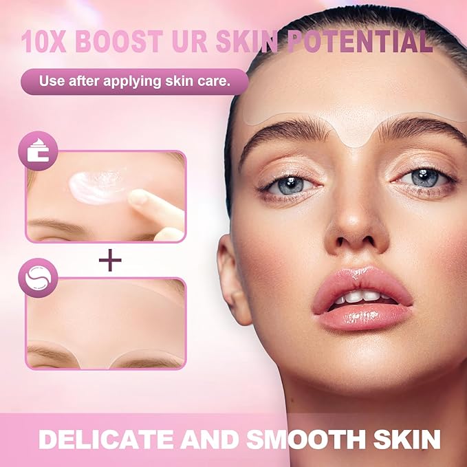 Akissos Forehead Wrinkle Patches Silicone Reusable Forehead Wrinkles Treatment - Overnight Face Tape for Wrinkle, Frown, 11 Lines Wrinkle Patches - Smoothing & Hydrating Non Invasive for Fine Lines