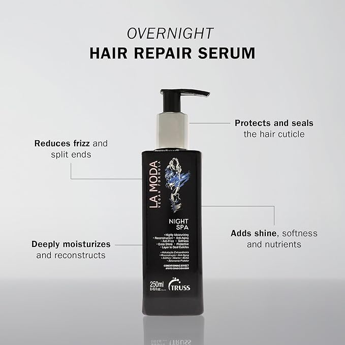 La Moda Night SPA by Truss for Unisex - 8.45 oz Moisturizer