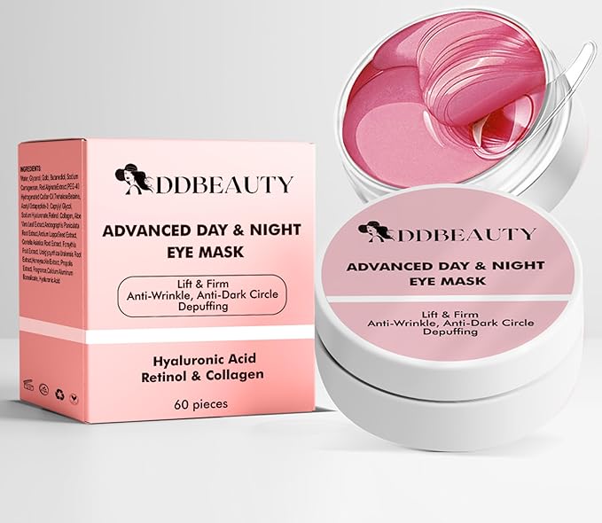 Under Eye Bags Treatment, Rose Eye Mask, Eye Treatment Mask, For Moisturizing,Revitalizing, Lift & Firm, Anti- Dark Circle, Depuffing. Cruety-Free. (60 Pieces)