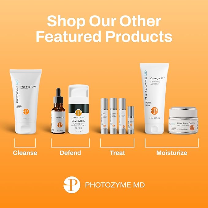 Photozyme Anti Aging Vitamin C + E Ferulic Acid Face Skincare Lotion, 1 fl. oz/30 ml