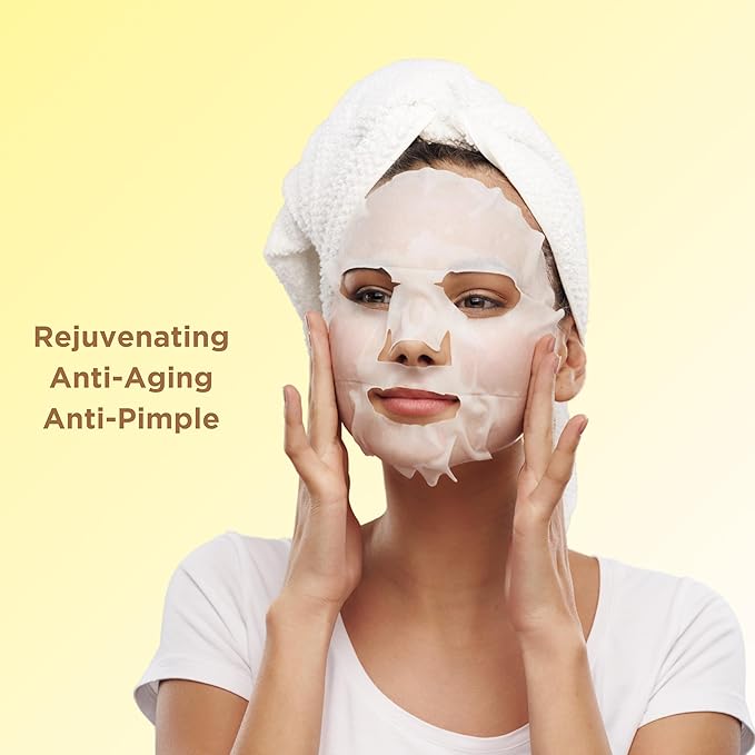 BYA x7 Rejuvenating, Anti aging, Anti pimple, Snail Mucin, Face Masks Skincare, Facial Mask, Face Mask Skin Care, Sheet Mask, Face Mask Set, Face Sheet Masks Skincare, Hydrating Face Masks Sheets