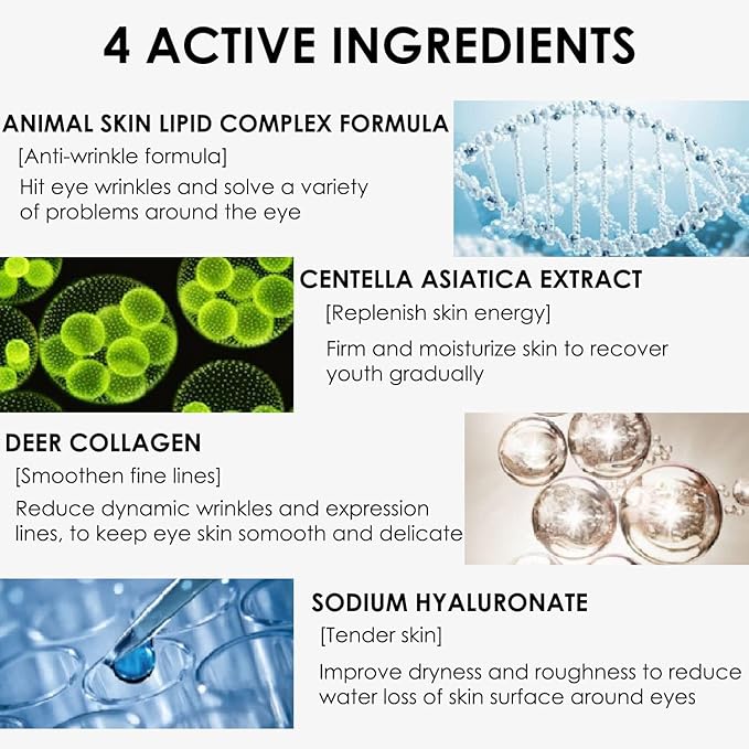 Magic Eye Cream, Instantly Remove Under Eye Bags Wrinkles Puffiness Dark Circles and Fine Lines, Anti Aging Eye Cream for Men Women