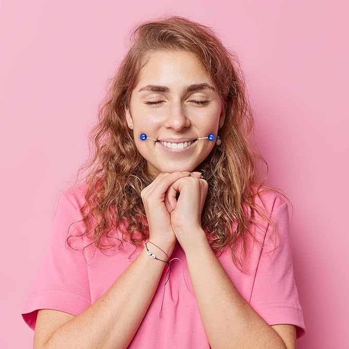 Prasacco 10 Pcs Dimple Makers For Cheeks, Natural Dimple Maker Facial Muscle Dimple Trainer Shaper Dimple Makers for the Face Dimple Maker Tool Natural Dimples Devices Gifts for Women Men