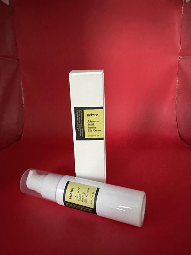 Tristar Advanced Snail Peptide Eye Cream, Anti-Wrinkle, Anti-Aging, Dark Circle Removing, Brightening Night Cream, 73.7% Snail Mucin - 30ml / 1FL Oz – 1 Count