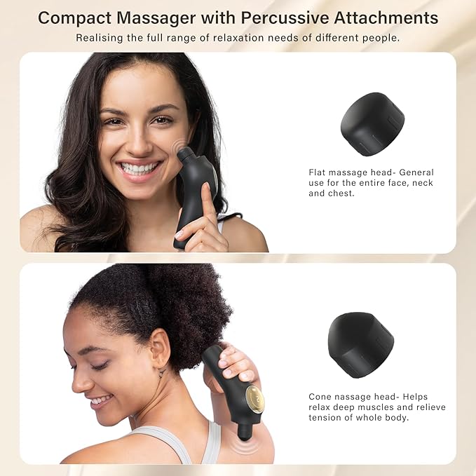 Facial Device, 7-in-1 Compact Face Massager, Portable Facial Kit with Red Light for Skin Care, Waterproof Facial Roller Massager with Cleaning Function