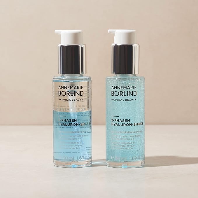 ANNEMARIE BÖRLIND - 2 Phase Hyaluronan Shake - Hyaluronic Acid + Aloe Vera + Black Forest Rose Stem Cells For Intense Hydration - Moisturizing, Plumping, Nourishing - 1.69 Fl. Oz.