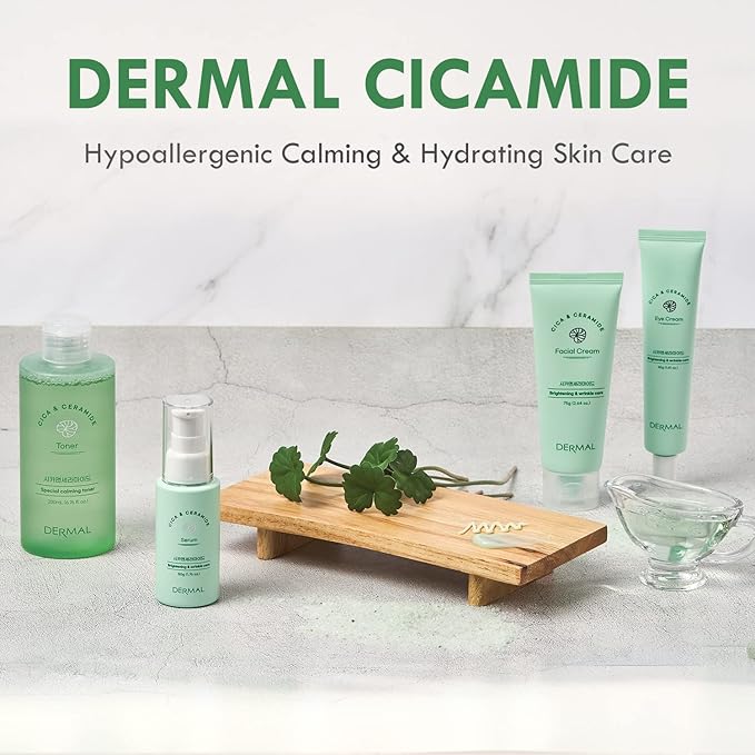 DERMAL Cicamide Nourishing & Anti-Wrinkle Eye Cream 1.41 oz - With Centella Asiatica Extracts and Ceramide to Fight Early Signs of Aging, For Under Eye Bags, Dark Circles, and Dull Skin