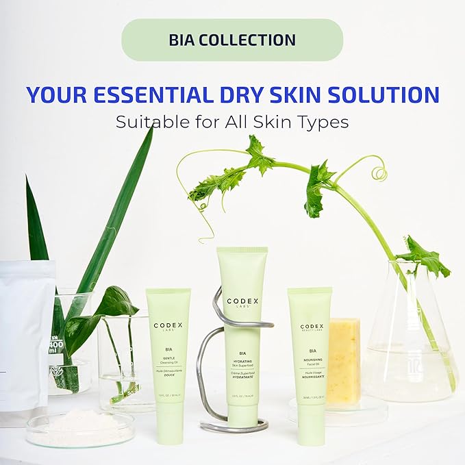 Codex Labs Bia Gentle Cleansing Oil 2.0 - Makeup Remover for Waterproof & Oil-Based Makeup - For Dry, Sensitive Skin, All Skin Types - With Ceramides & Vitamin E - Cruelty-Free, Vegan Skincare (30ml)