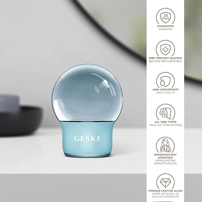 SmartAppGuided™ Cool & Warm Face & Body Massager | 7 in 1 | Multifunctional Massager | Face & Body | Battery-free Cooling & Warming | Firms, Relaxes & De-Puffs Skin | Globular Design