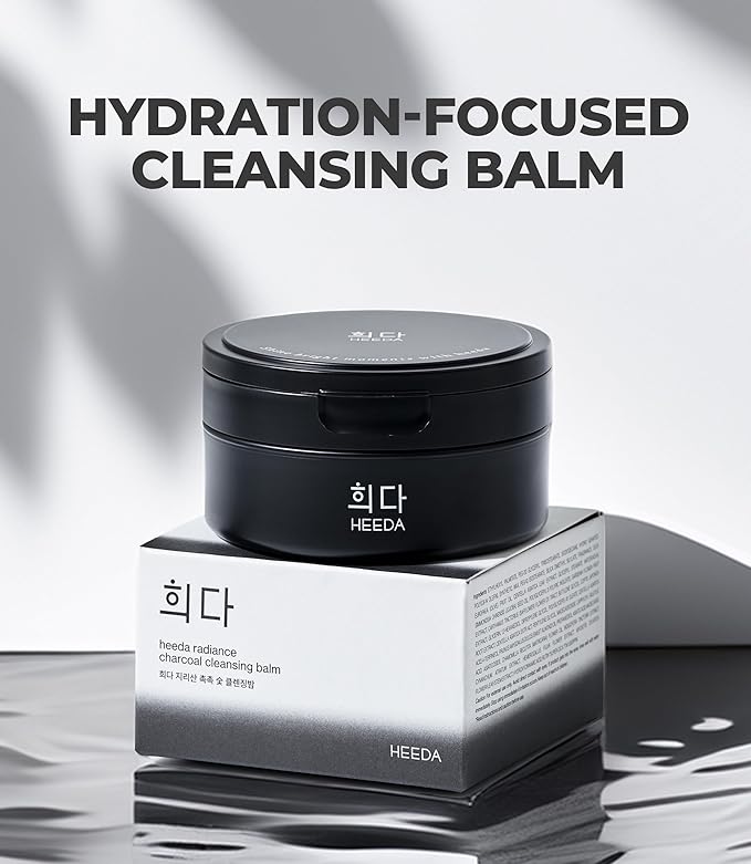 Charcoal Cleansing Balm, All in One Nourishing, Hydrating Makeup Melting Remover for Dry & Sensitive Skin, Korean Beauty Face Wash Cleanser 3.38 fl.oz