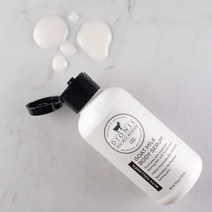 Dionis Goat Milk Skincare Collagen Body Serum, 4oz - Serum With Collagen, Soft and Vibrant Skin, Dermatologist Tested