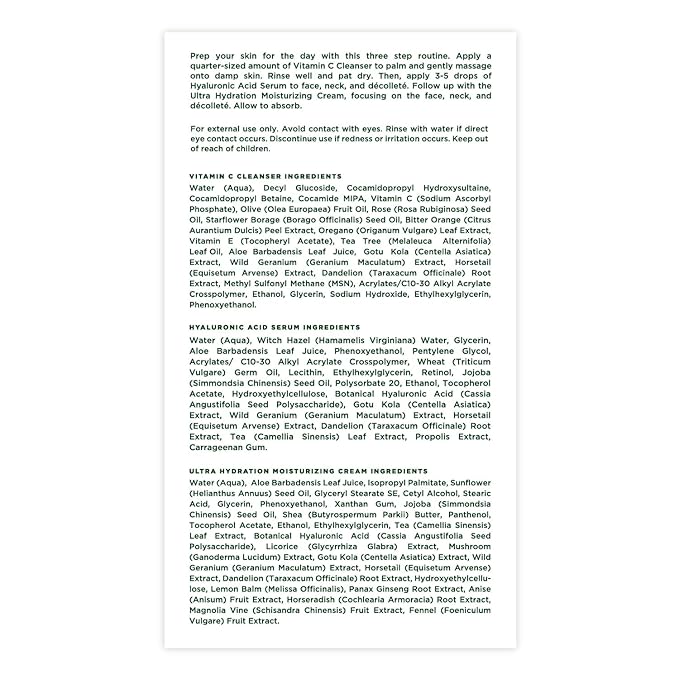 Tree of Life Rejuvenation Pack with Vitamin C Serum + Retinol Serum + Luxe Ageless Matrixyl® 3000 Cream, Tighten and Lift Trio, 3 count x 1oz