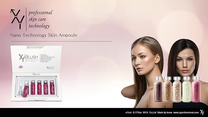 XY PROFESSIONAL BB Glow BLUSH Pigment Foundation Ampoule Primer Smile Facial Skin serum Starter Kit- BB Blush Treatment KOREA Microneedling Academy supplies PINK color