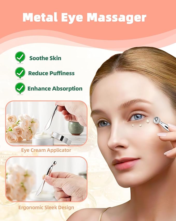 Under Eye Patches Silicone - 2 Pairs Reusable Eye Patches, Christmas Gifts for Women, Eye Wrinkle Patches, Reusable Under Eye Mask, Plump Fine Lines & Wrinkles, Christmas Red & Green