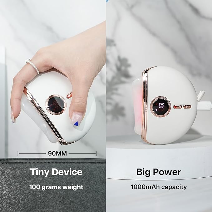 Aurora Gua Sha Device, VRAIKO Aurora-X Handheld Gua Sha Device, White Jade Stone Face Massagers