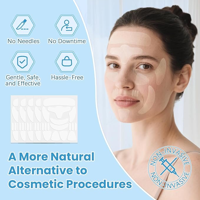 Anti-Wrinkle Patches – 208 PCS Facial Wrinkle Patches, Face Tape for Wrinkles Overnight, Forehead Wrinkle Remover to Smooth Face, Fine Lines, Mouth, Frown Lines, Eyes, Smile Lines for Women