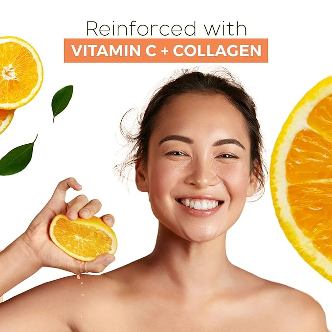 Vitamin C & Collagen Under Eye Patches - Reduces Dark Circles, Wrinkles & Crow's Feet, Brightening - Dermatologist Tested Korean Skincare - Clean Beauty, Cruelty-Free - 5 Pairs