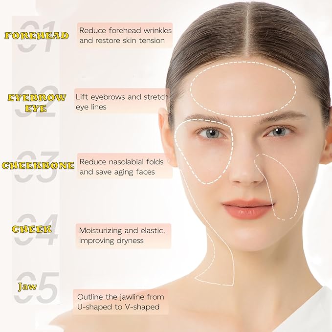 Facial Device Face Sculpting Device Skin Care Beauty Mask Face Lifting Face Care for Women Anti Aging Reduce Fine Lines Wrinkles Portable Firming Face Mask Washable & Reusable Elitzia ETKD819A