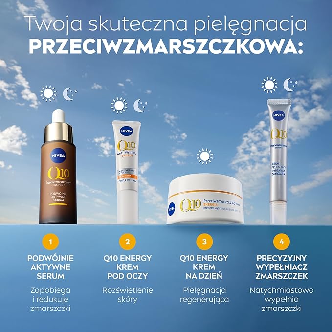 NIVEA Q10 plusC Anti-Wrinkle + Energy Eye Cream 1er Pack (1 x 15 ml)