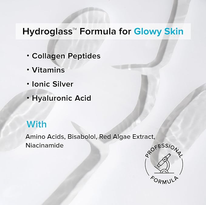 MAREE Hydrogel Collagen Face Mask with Hyaluronic Acid - Hydrating Face Masks Skincare with Niacinamid & Ionic Silver - Mascarillas Faciales For Women Skin Care | Hydrogel Mask