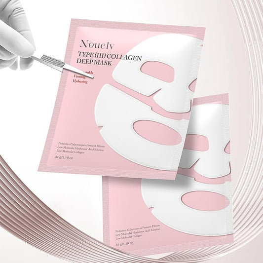 Bio-Collagen Real Deep Mask,Collagen Deep Mask,Deep Lifting Mask,Hydrating Hydrogel Mask,Pure Collagen Films Deep Hydrating Firming Hydrogel Mask,Hydrating Anti Wrinkle Lifting Mask 34g x8ea (2Box)