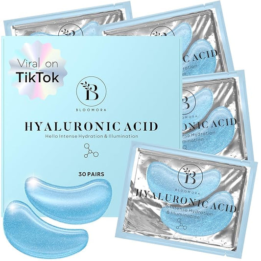 Hyaluronic Acid Under Eye Patches(30 Pairs) Under Eye Patches for Dark Circles, Under Eye Patches for Puffy Eyes and Dark Circles, Under Eye Mask, Eye Care, Puffy Eyes Treatment