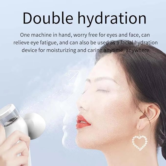Portable Eye Steamer for Dry Eye - VividVerity Eye Steam Therapy Wand for Dry Eyes, Face Steamer and Skin Hydration for Home & Travel, Perfect GIF for Girls (2025 New Model)
