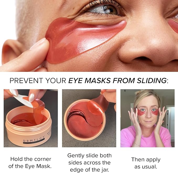 DRMTLGY Bright Eyes Set: HPR Eye Cream & Brightening Eye Masks - Target Dark Circles, Puffiness, Wrinkles, and Bags Under Eyes