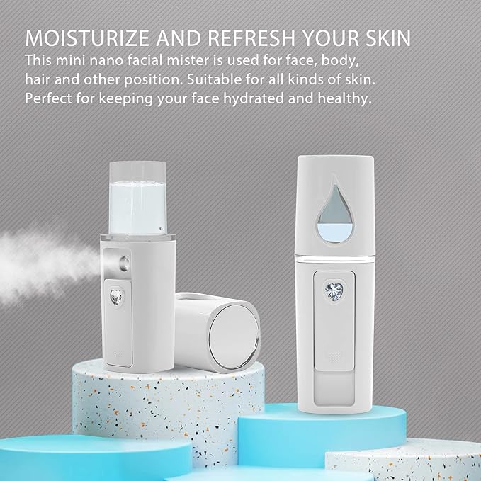 Nano Facial Mister Portable Mini Face Mist Handy Sprayer Automatic Eyelash Extensions Cool Facial Steamer