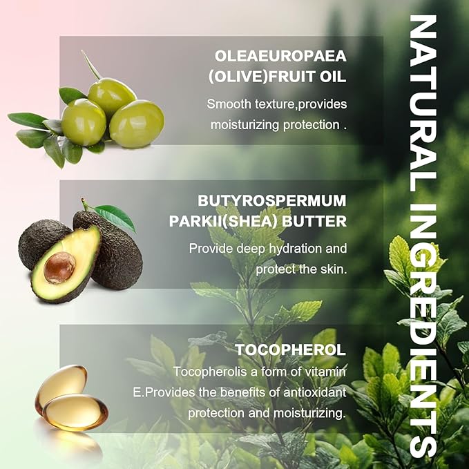 Tinted Lip Butter Balm - Vegan Lip Balm for Instant Moisture, Shine & Hydration - Sheer-Tinted, Soothing Skincare (Sweet Candy)