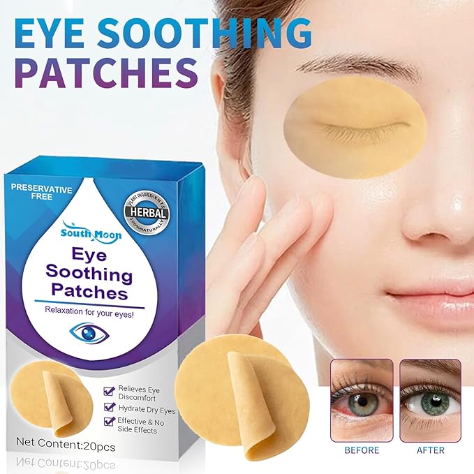 Eye Care Patch 20PCS Eye Pads for Tired Eyes & Dry Eyes Eye Cooling Pads for Puffy Eyes, Office Eye Relief & Refresh Refresh and Revitalize Tired Eyes