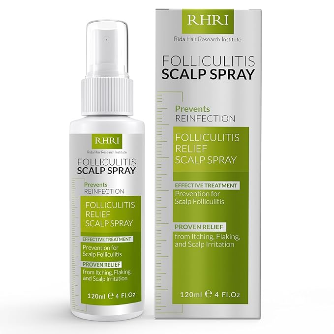 Folliculitis Scalp Spray | Dandruff Treatment for Dandruff, Psoriasis & Folliculitis | Antifungal & Anti Dandruff Itchy Scalp Treatment Formula Spray for Dry and Irritated Scalp