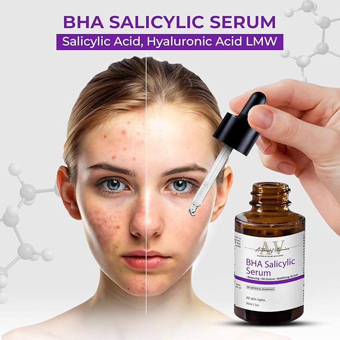 BHA Salicylic Serum For Oil Control - 30ml | Face Serum for Oily skin, Spot Marks and Deep Hydration | For All Type Skin