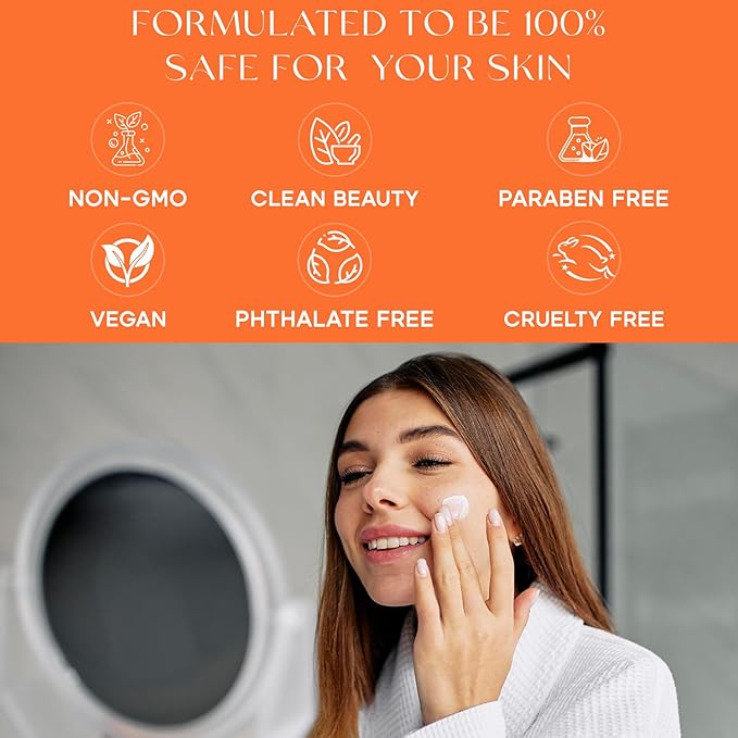 Korean Vitamin C & Collagen Face Moisturizer - Dermatologist Tested, Tightening- Anti-Aging, Clean Beauty, Cruelty-Free Skincare - All Skin Types - 1.69 oz