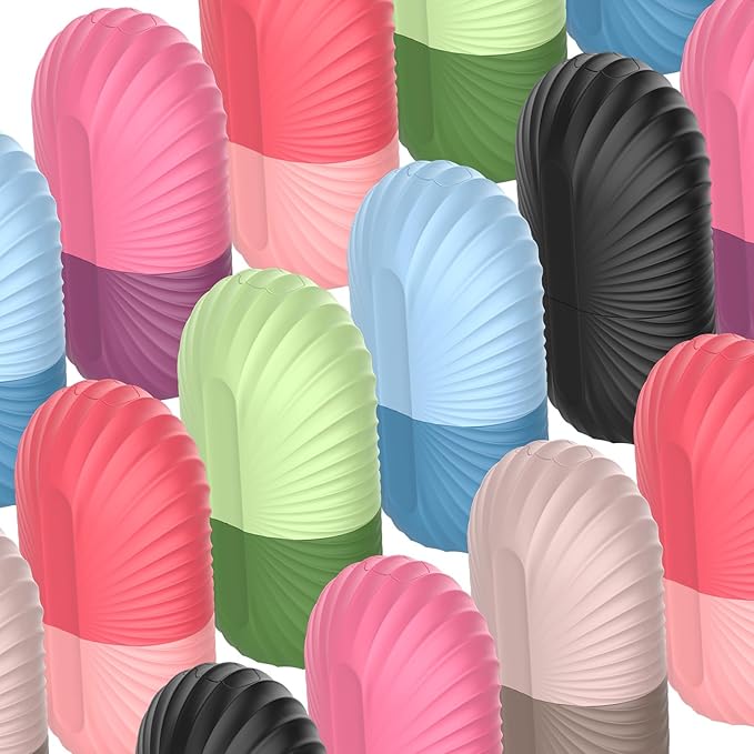 Ice Face Roller, Silicone Facial Ice Roller, Reusable Skin Care Massager Tools for Relieve Puffiness, Tighten Skin, Shrink Pores Shell Brown