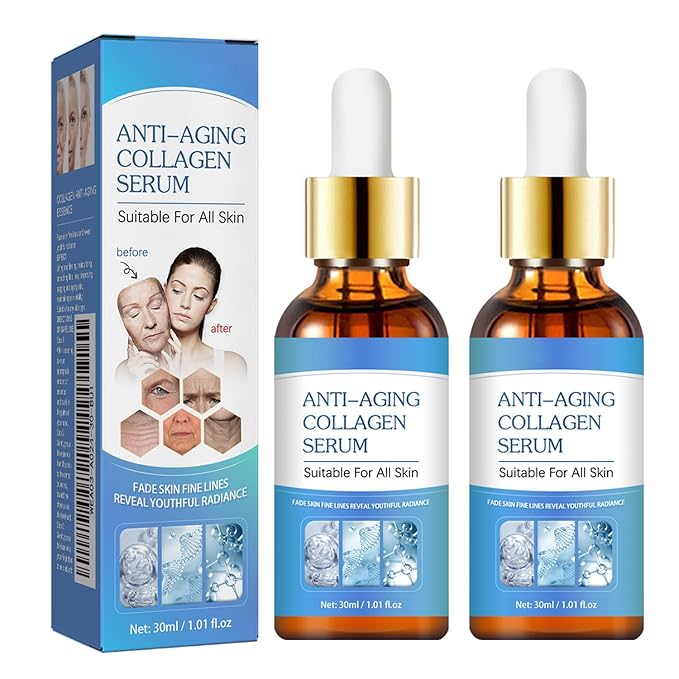 2pcs Face Serum, Stock Solution Facial Serum, in a Bottle, Instant Face Lift & Anti Aging Serum for Reduce Fine Lines, Wrinkles, Plump Skin